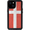 Denmark Flag Distressed iPhone 13 Mini Waterproof Case